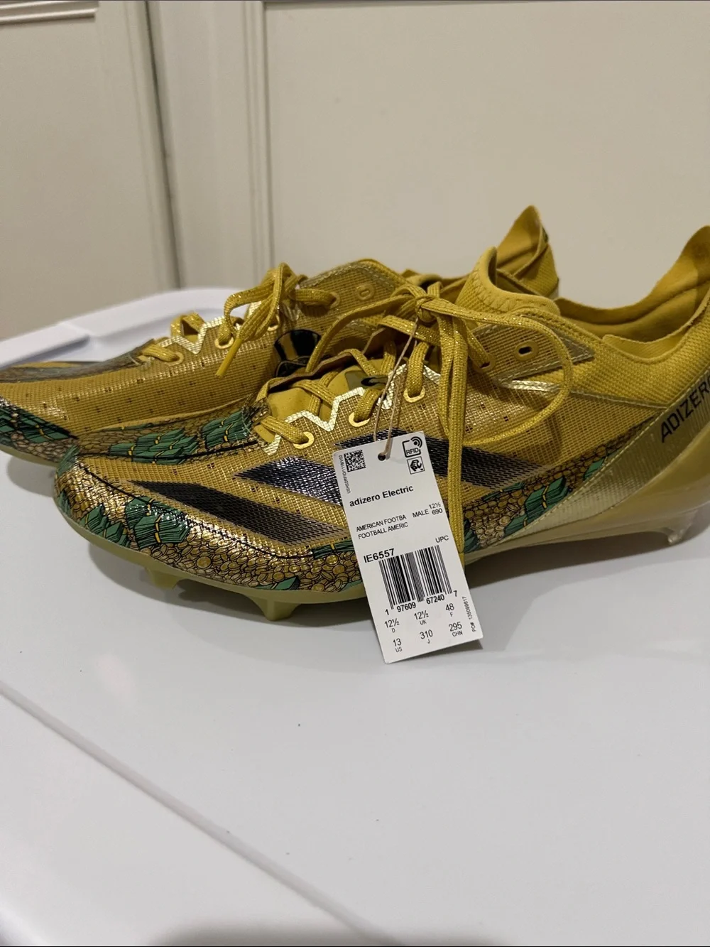 NEW Adidas Adizero Electric Disney Football Cleats Men’s Scrooge McDuck Money 13